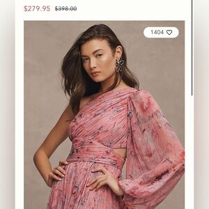 BHLDN One-Shoulder Gown